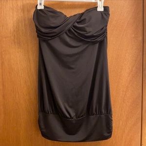 Forever 21 Black Strapless Mini Dress